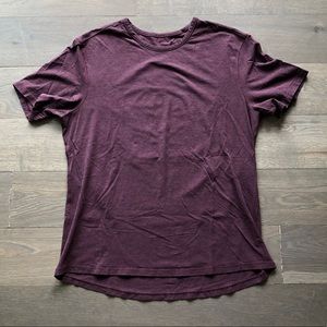 EUC Lululemon 5 Year Basic Tee, maroon, XL